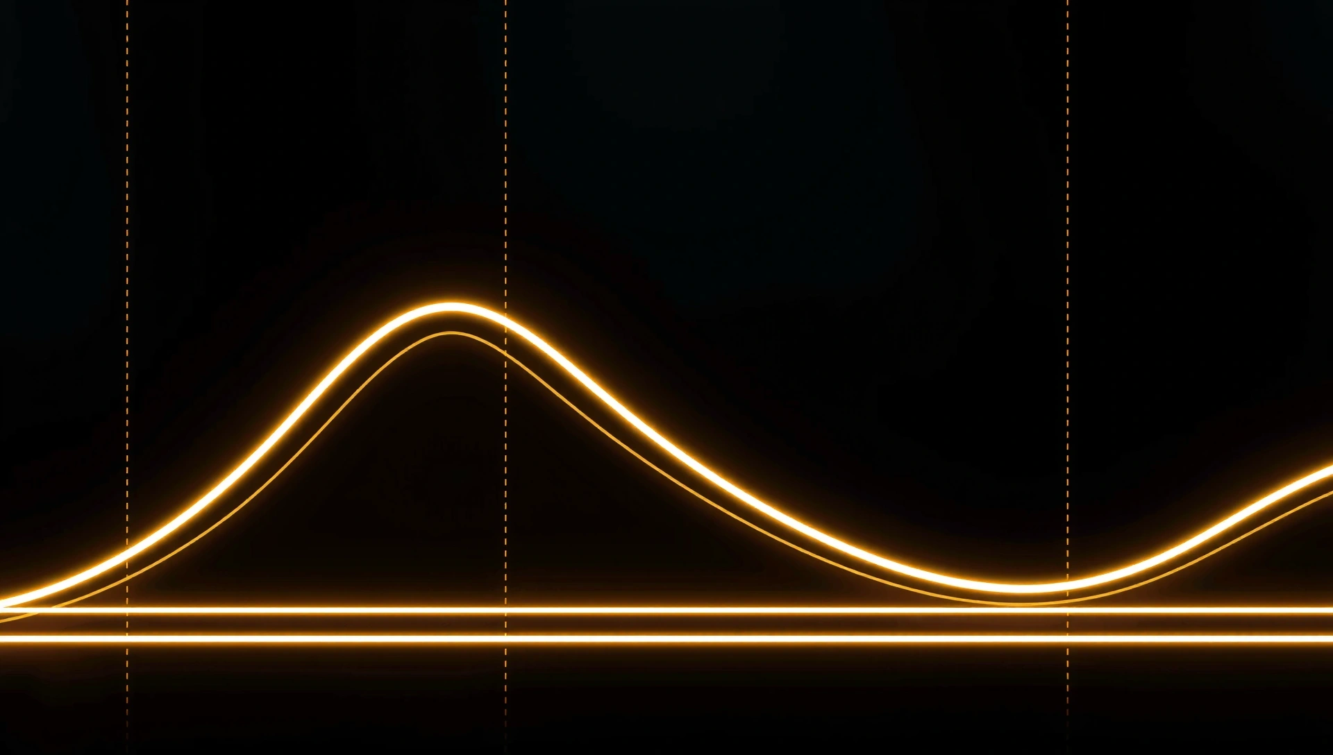 Abstract financial growth chart with glowing lines and digital elements